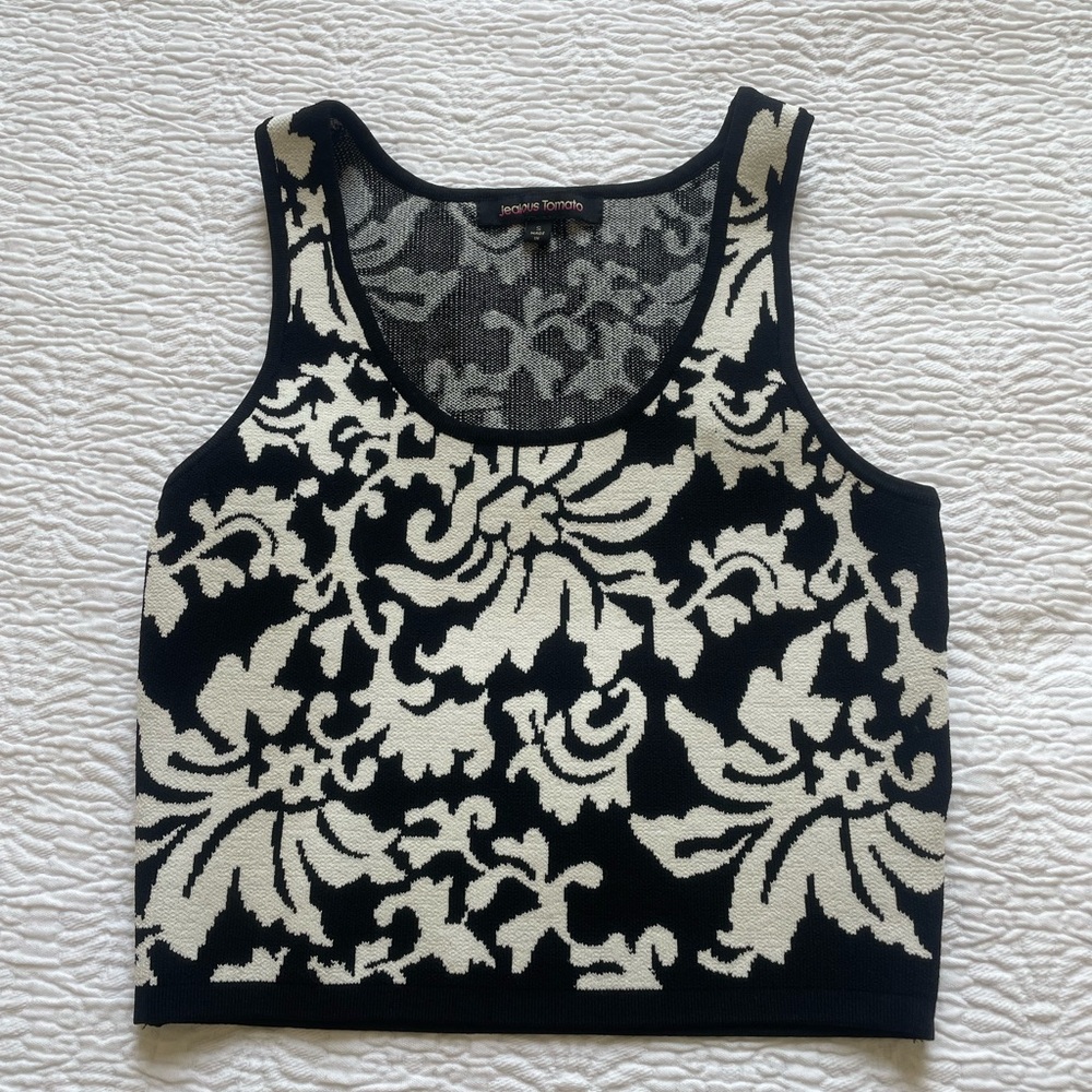 Jealous Tomato cropped tank top, S